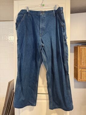 Carhartt insulated Men's Relaxed Fit Denim Work Jeans size 42x32 3:22
